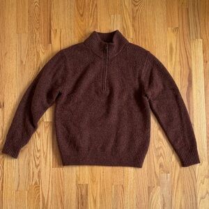 Uniqlo Brown Half Zip Sweater